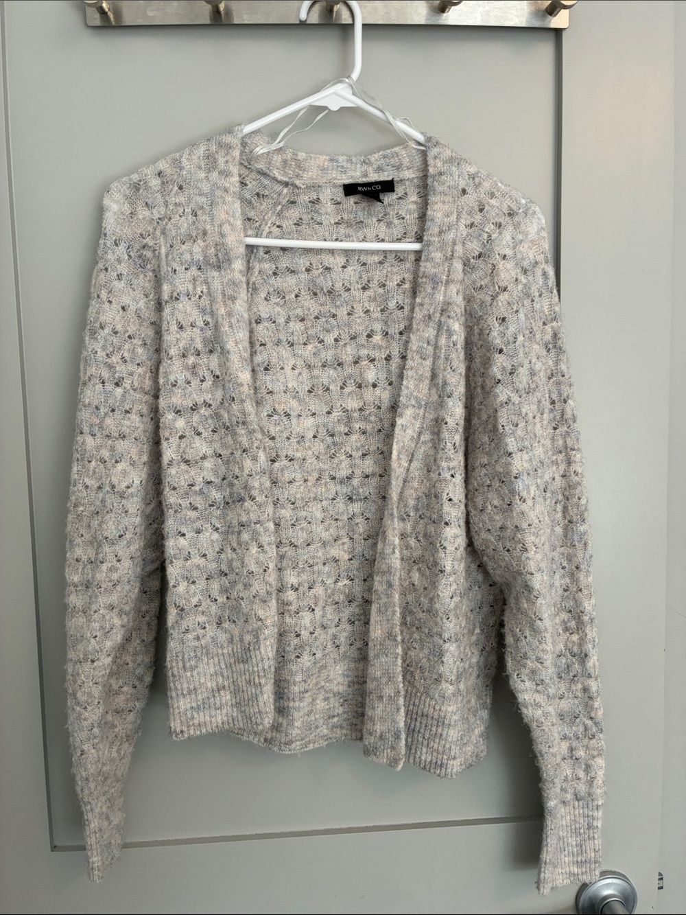 RW&CO. Open-Front Textured Knit Cardigan Size Small EUC